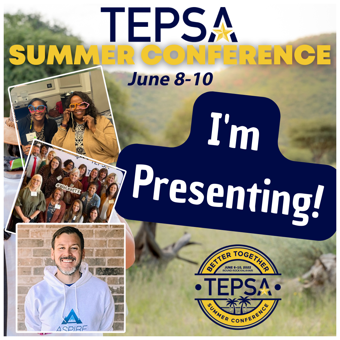 TEPSA, presenting Joshua Stamper, Aspire to Lead, #AspireLead